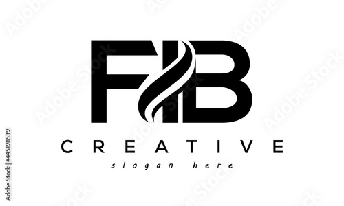 FIB creative luxury logo design
