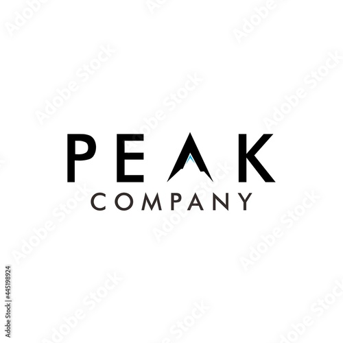 Mountain Peak logo designs outdoor company