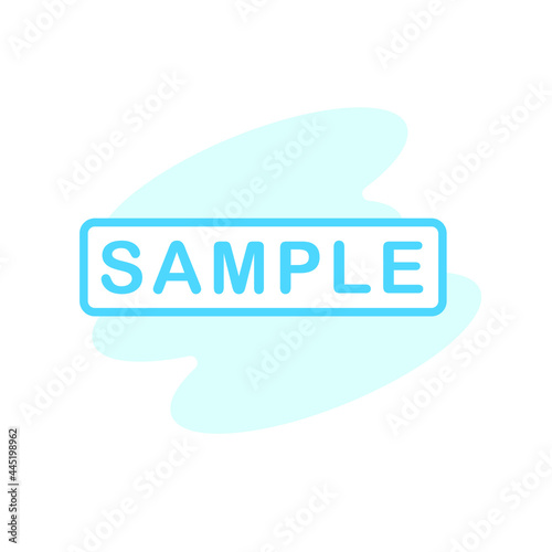Illustration Vector Graphic of Sample label icon