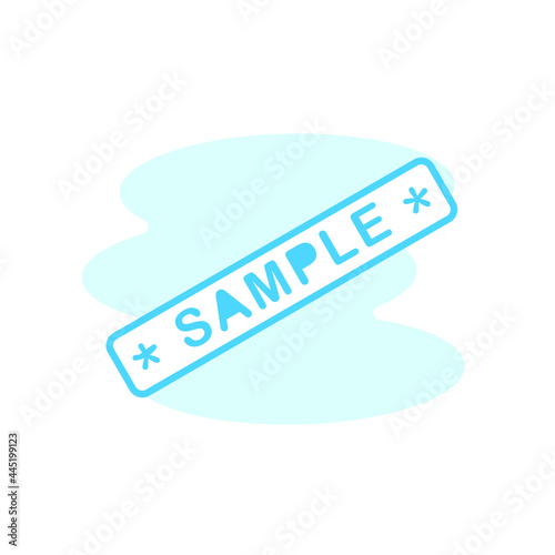 Illustration Vector Graphic of Sample label icon