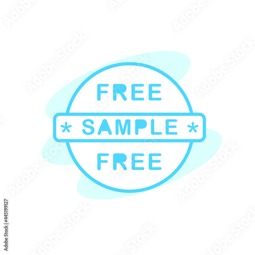 Illustration Vector Graphic of Sample label icon