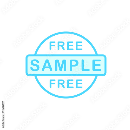 Illustration Vector Graphic of Sample label icon