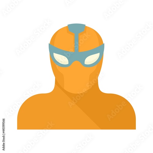 Power superhero icon flat isolated vector