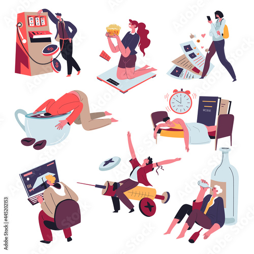 Addictions and problems with obsessions health