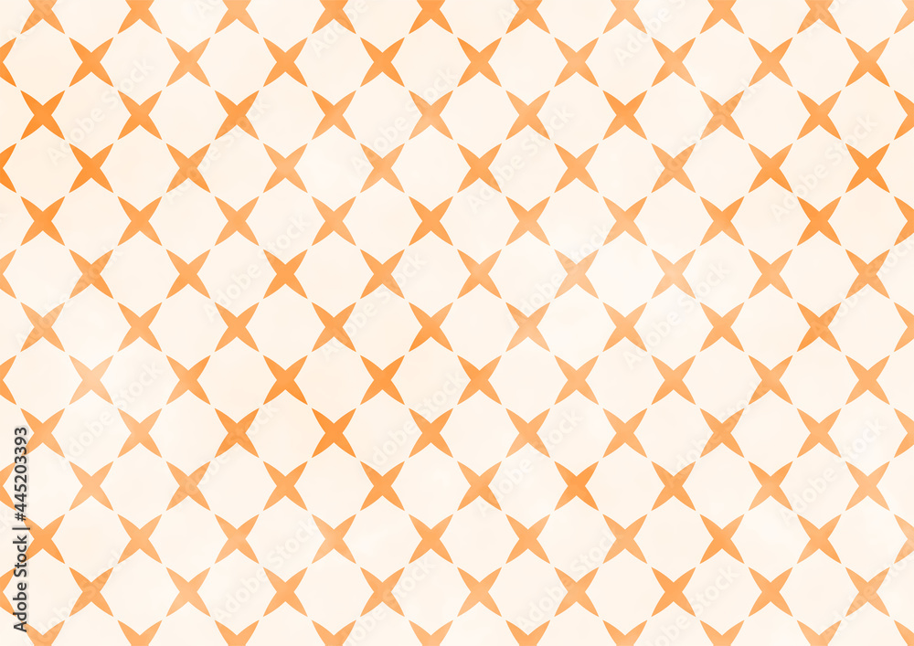 Fototapeta premium 背景 クロス網目 オレンジ