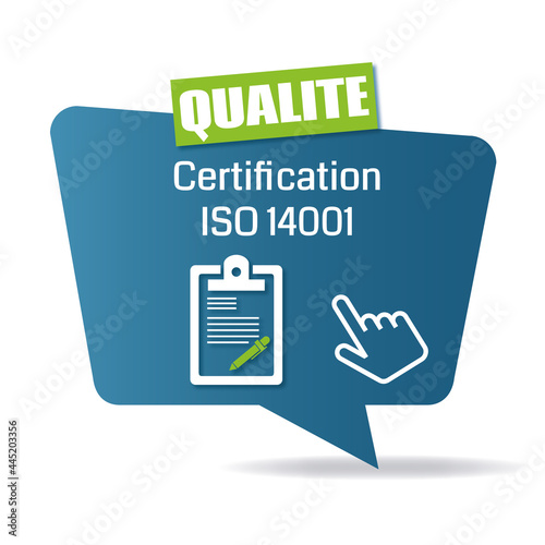 Logo certification ISO 14001.