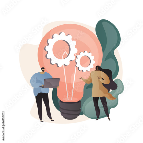 New idea generation abstract concept vector illustration.