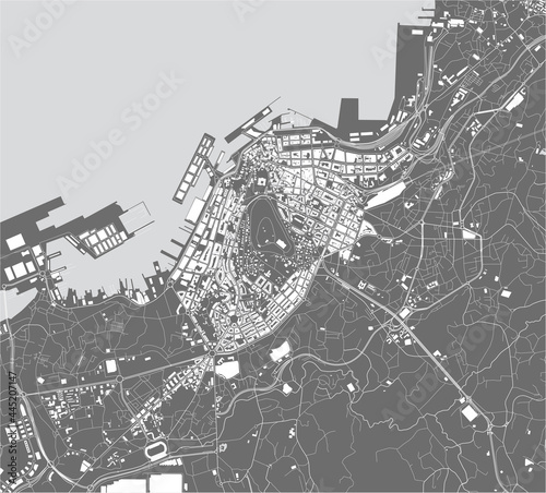 map of the city of Vigo, Spain
