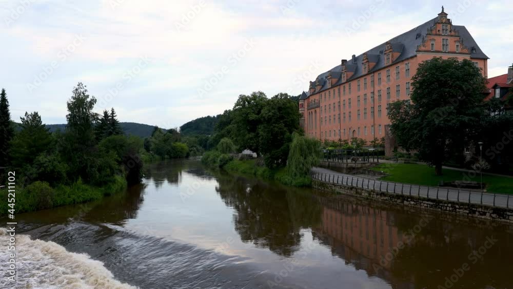 The castle of Hannoversch Münden at the Werra River The castle of Hannoversch Münden at the Werra River