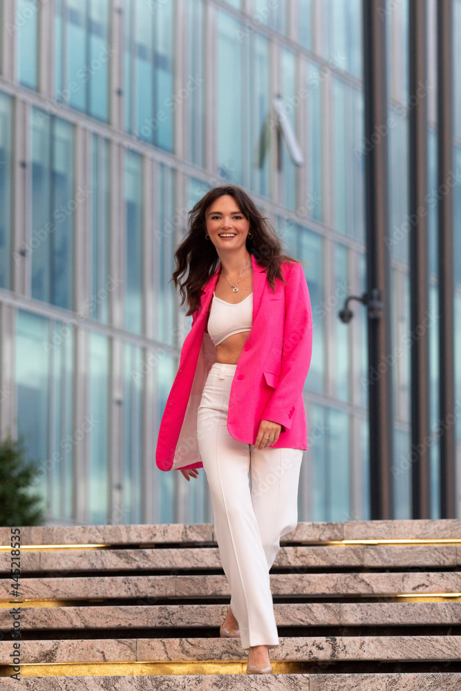 beautiful girl on the street 