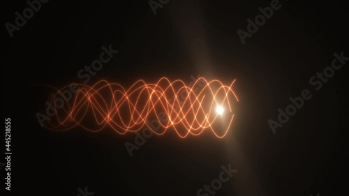 Wave Motion of a Photon of Light in Space photo