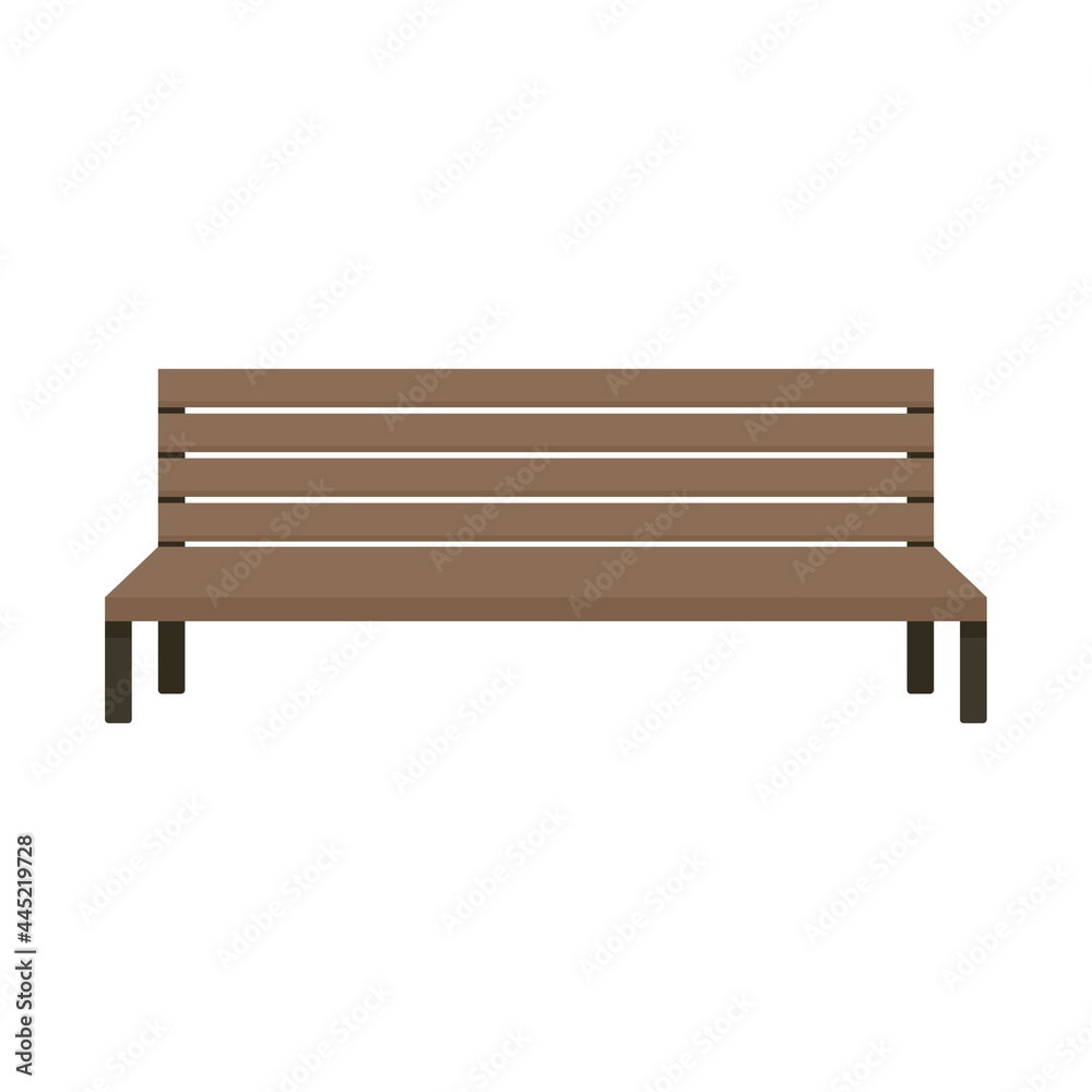 City bench icon flat isolated vector City bench icon flat isolated vector