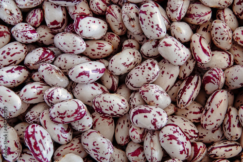 close up of red kidney beans in a big bowl