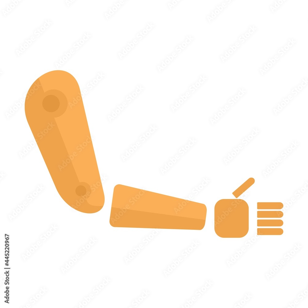 Artificial limbs icon flat isolated vector Artificial limbs icon flat isolated vector