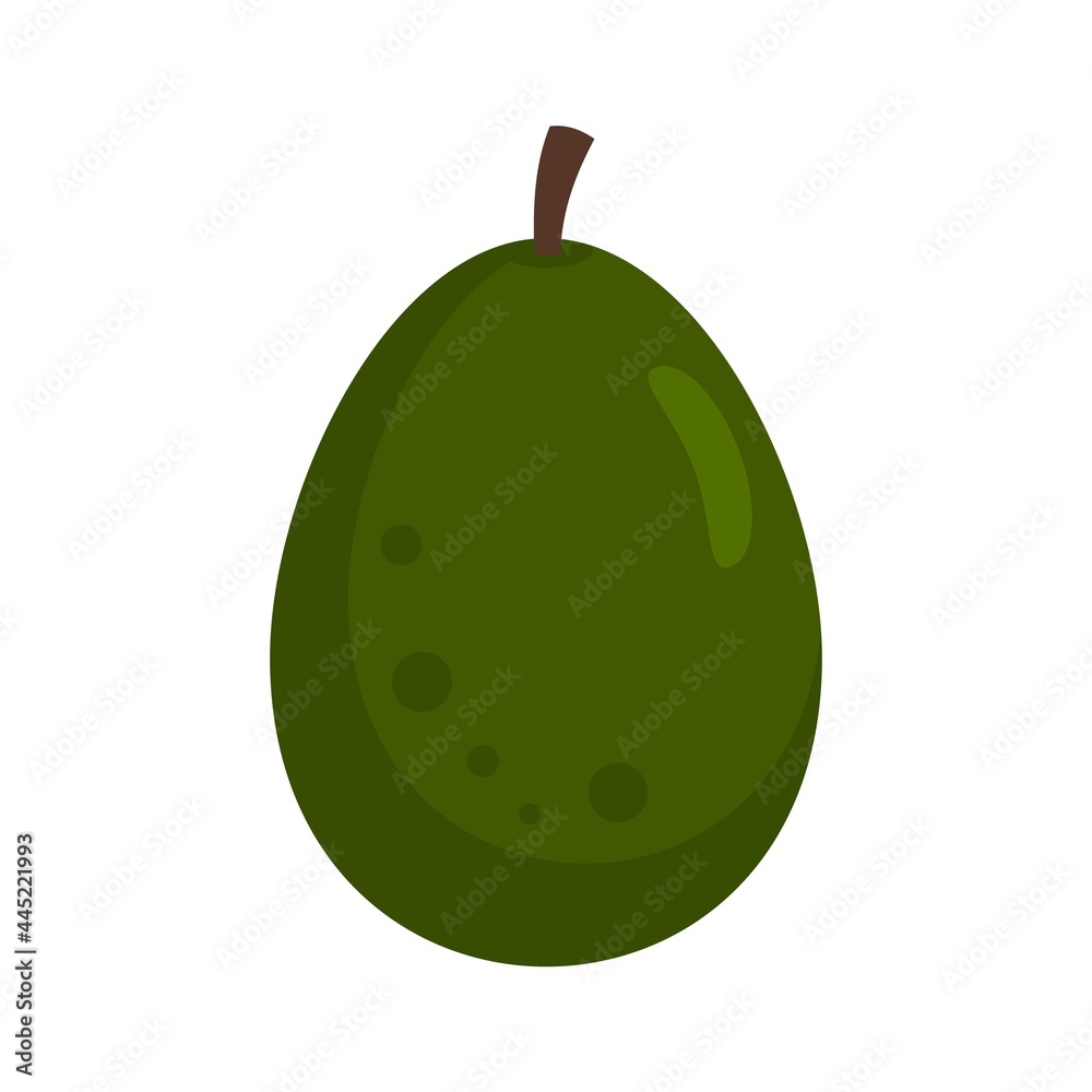 Organic avocado icon flat isolated vector Organic avocado icon flat isolated vector