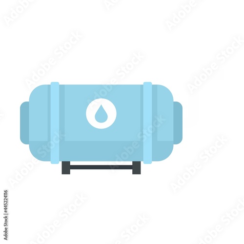 Full milk tank icon flat isolated vector