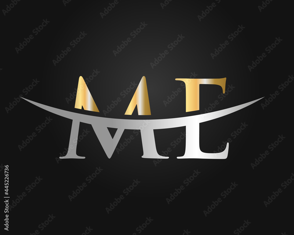 Letter ME Logo Design for business and company identity. ME letter logo