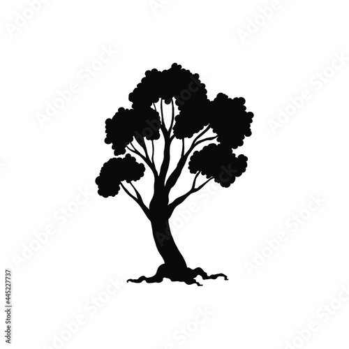 Tree icon vector png isolated on white background. Tree icon eps 10 vector.