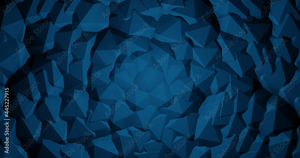 Obraz premium Render with blue abstract stylized stone