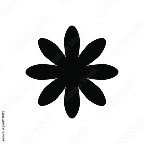 Flower vector png icon isolated on white background