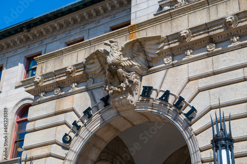 Worcester City Hall at 455 Main Street in downtown Worcester, Massachusetts MA, USA. Worcester is the second largest city in MA.  photo