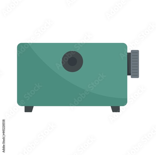 Film projector equipment icon flat isolated vector