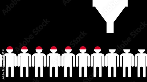 indoctrination: filling people minds with your idea  - seamless loop