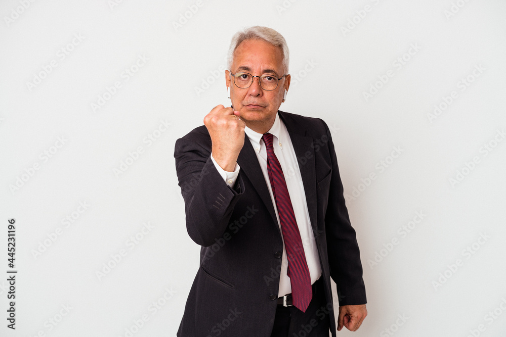 showing fist to camera, aggressive facial expression. showing fist to camera, aggressive facial expression.