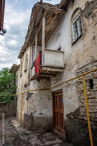 Walk through the historical part of the village of Akhty, Dagestan photo