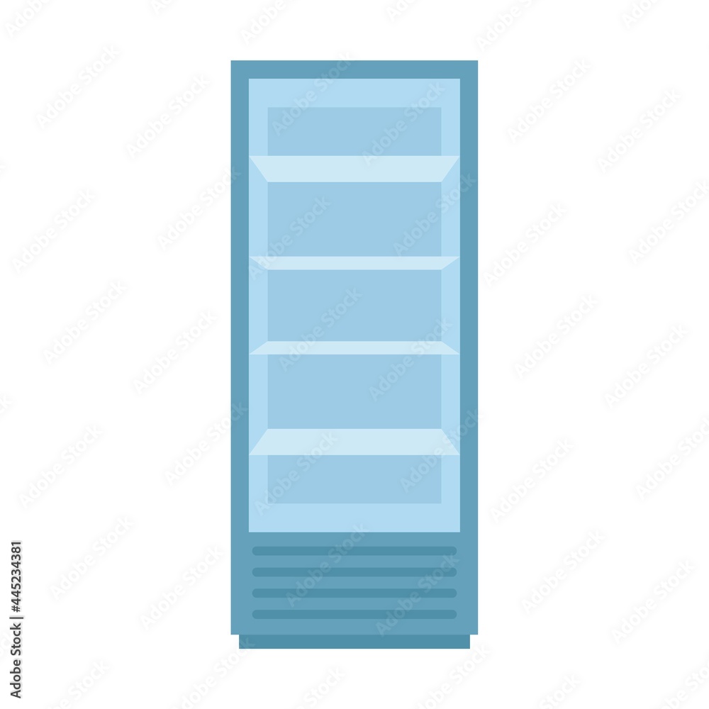 Drink fridge icon flat isolated vector Drink fridge icon flat isolated vector