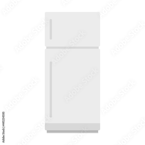 Cold fridge icon flat isolated vector