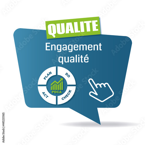 Logo engagement de la qualité.