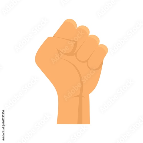 Fist icon flat isolated vector