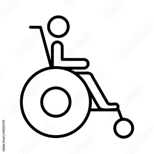 Disable Vector Line Icon Design