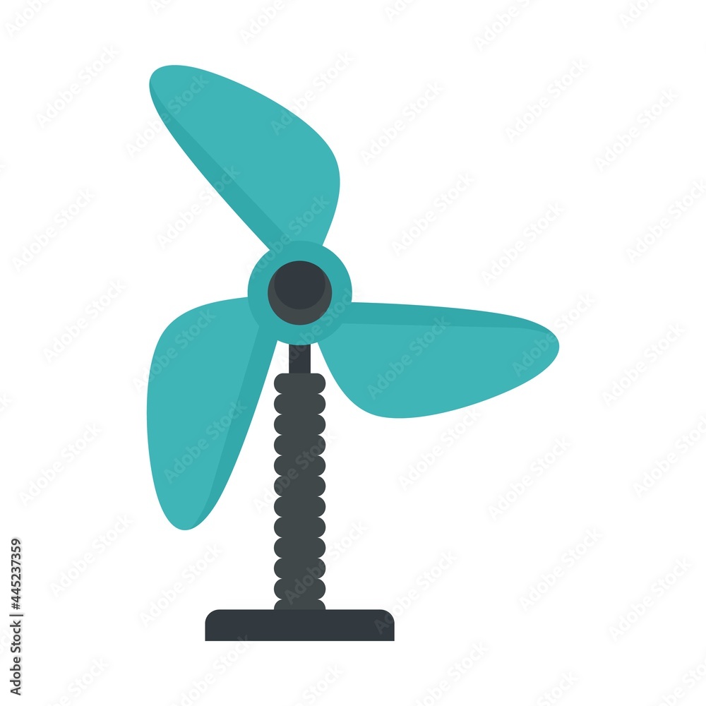 Plastic fan icon flat isolated vector Plastic fan icon flat isolated vector