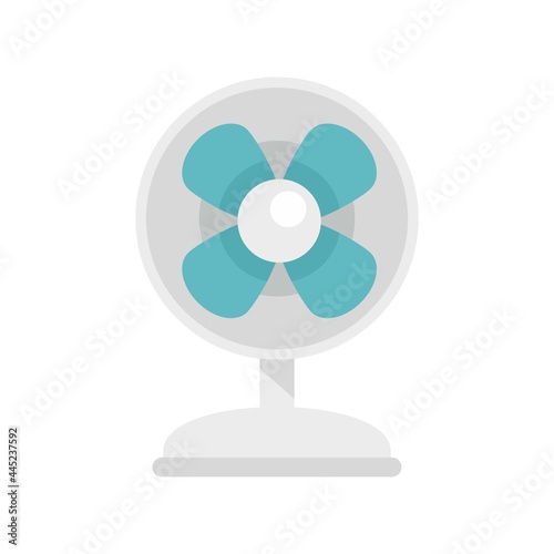 Clean room fan icon flat isolated vector