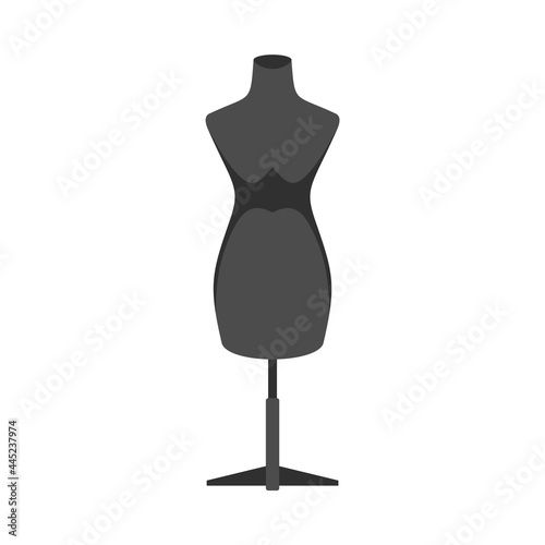 Mannequin icon flat isolated vector