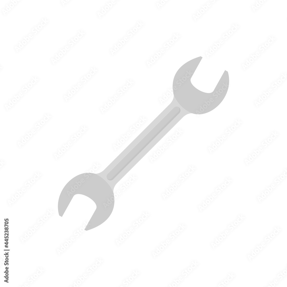 Wrench tool icon flat isolated vector Wrench tool icon flat isolated vector