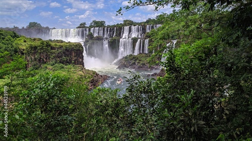 Panoramic waterfall into the jungle