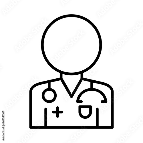 Docter Vector Line Icon Design