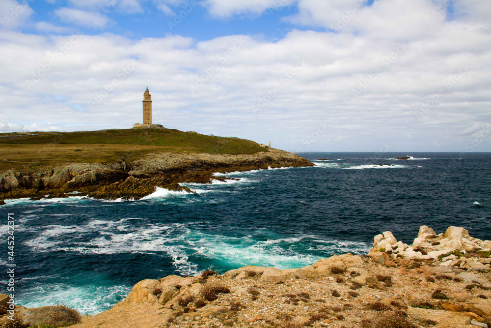 Lighthouse on the  Spanish northern coast