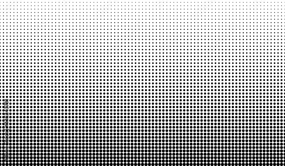 Dot perforation texture. Dots halftone seamless pattern. Fade shade gradient. Noise gradation border. Black patern isolated on white background for overlay effect. Grunge points. Design prints. Vector