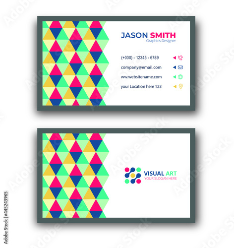 Colorful Abstract Business Card