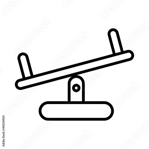 Seasaw Vestor Line Icon Design