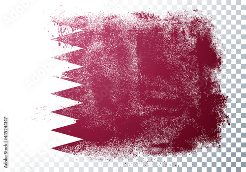 Vector Illustration Grunge Flag Of Qatar
