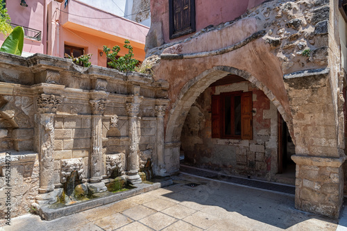 Venetian fountain in Rethymno on the Greek island of Crete