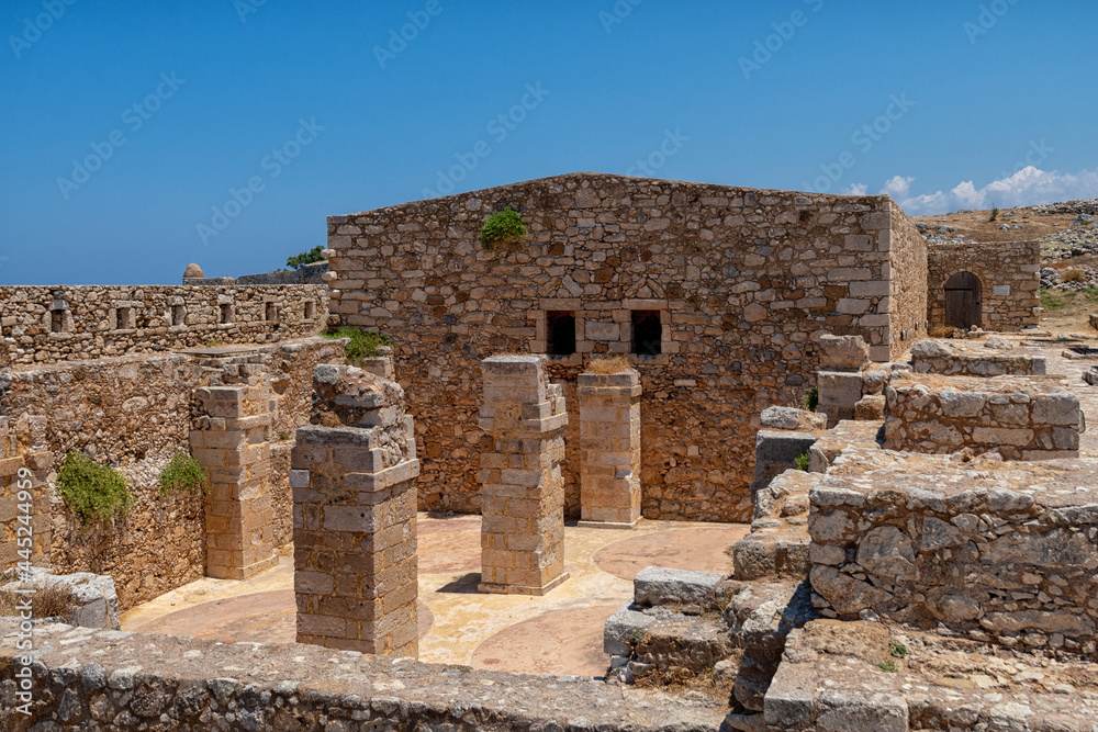 The Fortezza fortress in Rethymno on the Greek island of Crete