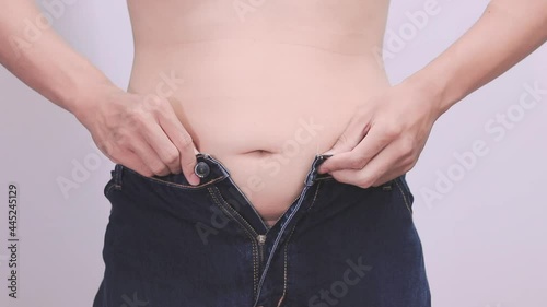 man with favorite jeans