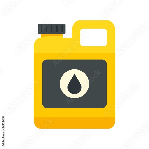 Vehicle motor oil icon flat isolated vector