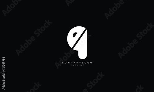 9D D9 9 AND D Abstract initial monogram letter alphabet logo design photo